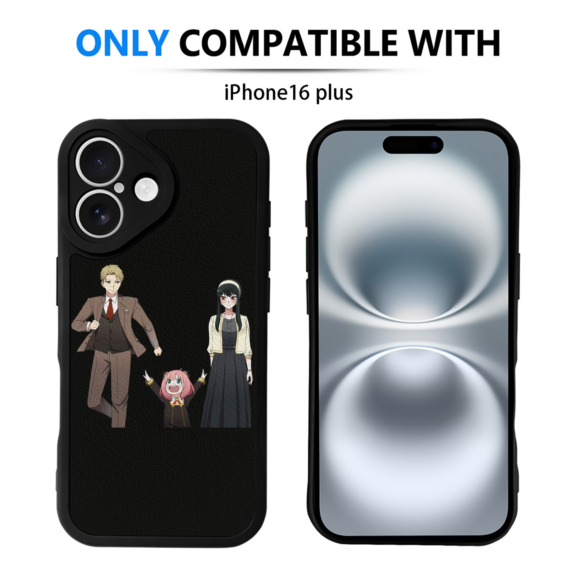 （画像用） SPY×FAMILY间谍家家酒 【iPhone 16シリーズ対応】シリコンスマホケース（レザー調） 材質：シリコン